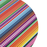 10 Pack Cinco De Mayo Party Theme Paper Placemats, 13inch Round Mexican Serape Fiesta Disposable