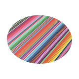 10 Pack Cinco De Mayo Party Theme Paper Placemats, 13inch Round Mexican Serape Fiesta Disposable