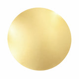Gold circular plate, shiny surface with smooth finish. #whtbkgd