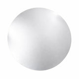 Round silver cake board on a plain white background #whtbkgd