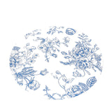 10-Pack Disposable Table Placemats in French Toile Print 13inch White/Blue - Chic Floral_99