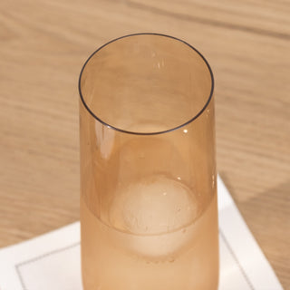 <h3 style="margin-left:0px;"><strong>Stylish Stemless Amber Gold Plastic Glasses</strong>