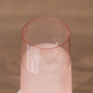 <h3 style="margin-left:0px;"><strong>Stylish Stemless Transparent Blush Plastic Glasses</strong>