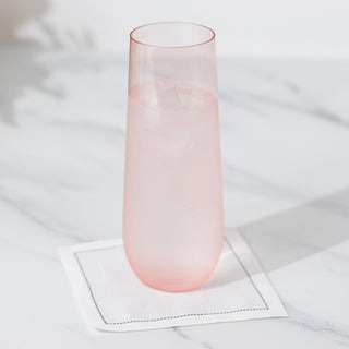 <h3 style="margin-left:0px;"><strong>Stylish Transparent Blush Plastic Stemless Champagne Flutes</strong>