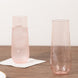 12 Pack Transparent Blush Plastic Champagne Flutes Reusable Stemless Glasses For Champagne 9oz