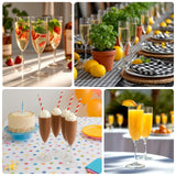 Assorted drinks and desserts for festive gatherings and celebrations.