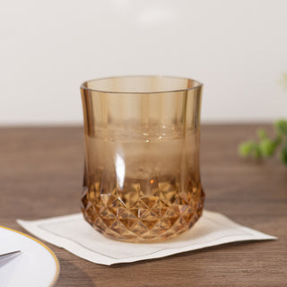 <strong>Amber Gold Plastic Stemless Wine Glasses for Every Event</strong>