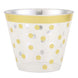 12 Pack | Gold Rim Polka Dot 9oz Plastic Cups, Disposable Tumblers#whtbkgd