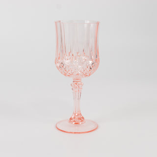 <h3 style="margin-left:0px;"><strong>Elegant Transparent Blush Crystal Cut Plastic Wine Glasses for Every Event</strong>