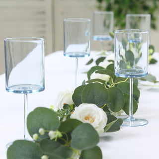 <h3 style="margin-left:0px;"><span style="background-color:#ffffff;color:#1d1f25;">Dusty Blue Plastic Cylindrical Wine Glasses - Ideal for All Occasions</span>