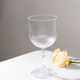 12 Pack Clear Ribbed Reusable Plastic Wine Goblets