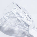 12 Pack Vintage Diamond Cut Plastic Goblets – Clear 11oz Reusable Wine & Beverage Glasses