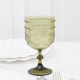12 Pack Vintage Plastic Wine Goblets – 15oz Reusable Shatterproof Dusty Sage Green