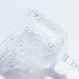 12 Pack Vintage Plastic Wine Goblets – 15oz Reusable Shatterproof Clear Embossed