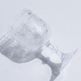 12 Pack Vintage Plastic Wine Goblets – 15oz Reusable Shatterproof Clear Embossed