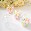 12 Pack | 4oz Clear Mini Egg Shaped Disposable Candy Favor Cup Containers