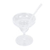 24 Pack | 2oz Crystal Clear Mini Disposable Margarita Glasses With Spoons#whtbkgd