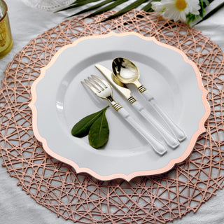 Elegant White Plastic Dinner Plates for Stylish Events