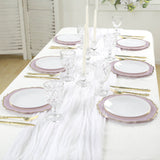 10 Pack Lavender Lilac Plastic Dinner Plates, Disposable Tableware Round With Gold