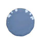 10 Pack | 6inch Ocean Blue Heavy Duty Disposable Salad Plates with Gold Ruffled Rim#whtbkgd