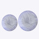 10 Pack White Blue Wave Brush Stroked Disposable Salad Plates