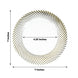 10 Pack | 7inch Clear / Gold Swirl Rim Disposable Salad Plates