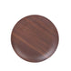 6 Pack | Rustic Brown Wood Grain Shatterproof Melamine Salad Plates, Round Farmhouse Style#whtbkgd