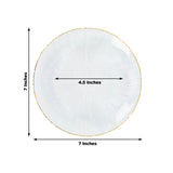 Elegant round plate with textured design, 7 inches diameter, 4.5 inches height.