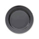 10 Pack | 10inch Black / Silver Beaded Rim Disposable Dinner Plates, Plastic Party Plates#whtbkgd