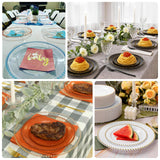 10 Pack Sage Green Disposable Party Plates with Gold Beaded Rim, Round Plastic Dinner Plates