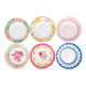 24 Pack Vintage Mixed Floral Party Snack Bowls With Scalloped Edge