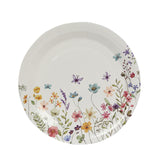 72 Pcs Wildflower Butterfly Paper Party Plates and Cups, Disposable Tableware Set