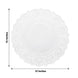 100 Pcs | 12inch Round White Lace Paper Doilies, Food Grade Paper Placemats