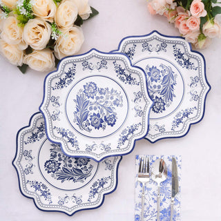 Create a Stunning Table Setting with Chinoiserie Florals and Scalloped Rims