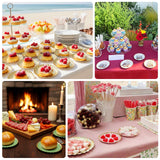 50 Pack | 3.5inch Metallic Gold Scalloped Rim Mini Paper Party Plates