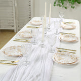 25 Pack White Gold French Toile Disposable Salad Plates