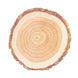 25 Pack | 10inch Natural Rustic Wood Slice Disposable Party Plates#whtbkgd