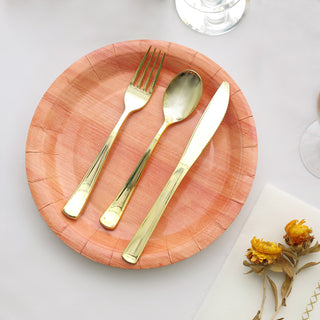 Create Memorable Moments with Natural Rustic Wood Grain Plates