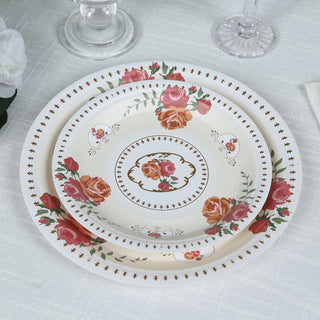 <span style="background-color:transparent;color:#111111;">Beautiful Ivory Floral Paper Dessert Plates</span>