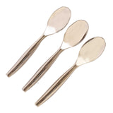 10 Pack Silver Large Serving Spoons, 10inch Heavy Duty Plastic Spoons#whtbkgd