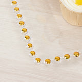 6 Pack Disposable Serving Platters with Gold Beaded Rim