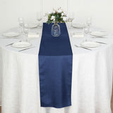 Dark Blue Faux Denim Polyester Table Runner - Add a Touch of Elegance to Your Event
