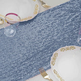 12x108Inch Dusty Blue Premium Sequin Table Runners