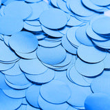 18G Bag | Dusty Blue Round Foil Metallic Table Confetti Dots, Balloon Confetti Decor#whtbkgd