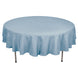 90Inch Dusty Blue Polyester Round Tablecloth