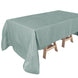 60inch x 126inch Dusty Blue Rectangular Tablecloth, Linen Table Cloth With Slubby Textured, Wrinkle 