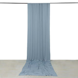 Dusty Blue 4-Way Stretch Spandex Photography Backdrop Curtain with Rod Pockets, Drapery