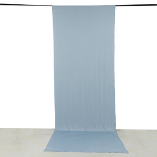 <strong>A Touch of Serenity with Dusty Blue Spandex Drapery Panel</strong>