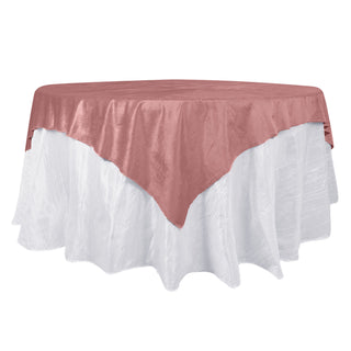 Elevate Your Event Decor with the Dusty Rose Velvet Table Overlay