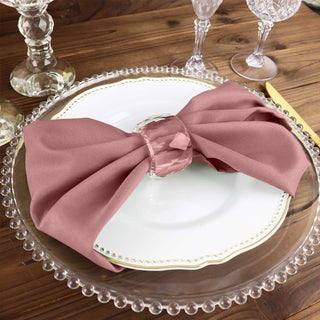 Create Unforgettable Memories with Dusty Rose Dinner Napkins